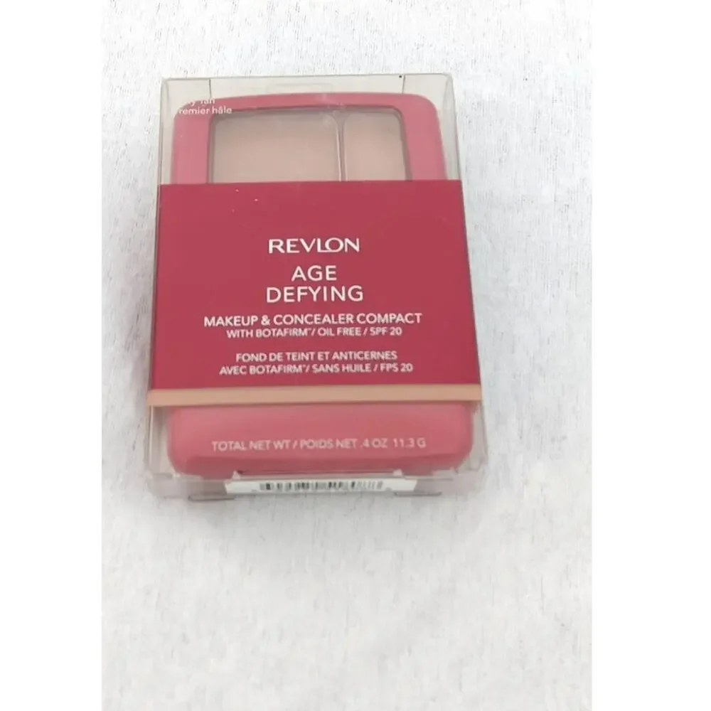 Revlon Age Defying Makeup Concealer Compact Botafirm 0.4 oz #08 Early Tan SPF20
